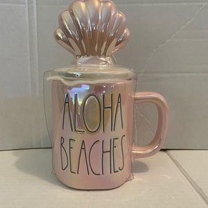 Rae Dunn Aloha Beaches mug topper